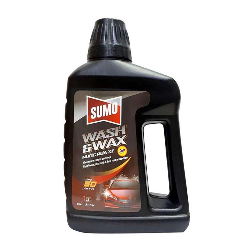 Nước rửa xe cao cấp mẫu mới sumo wash & wax 1L