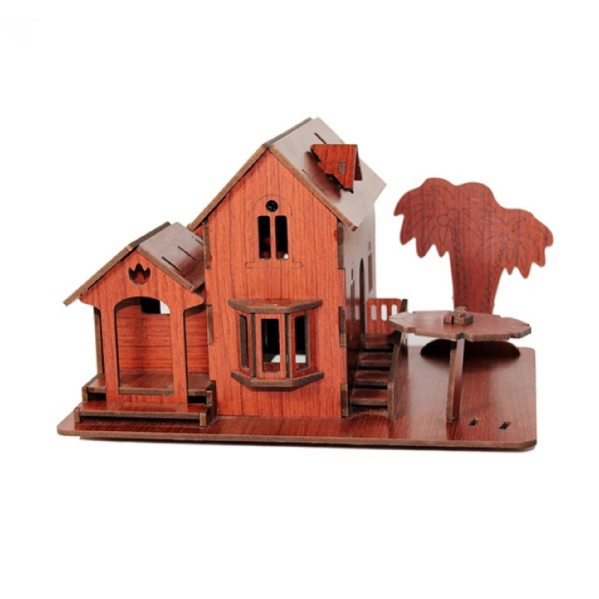 Đồ chơi lắp ráp gỗ 3D Mô hình Seaside Villa