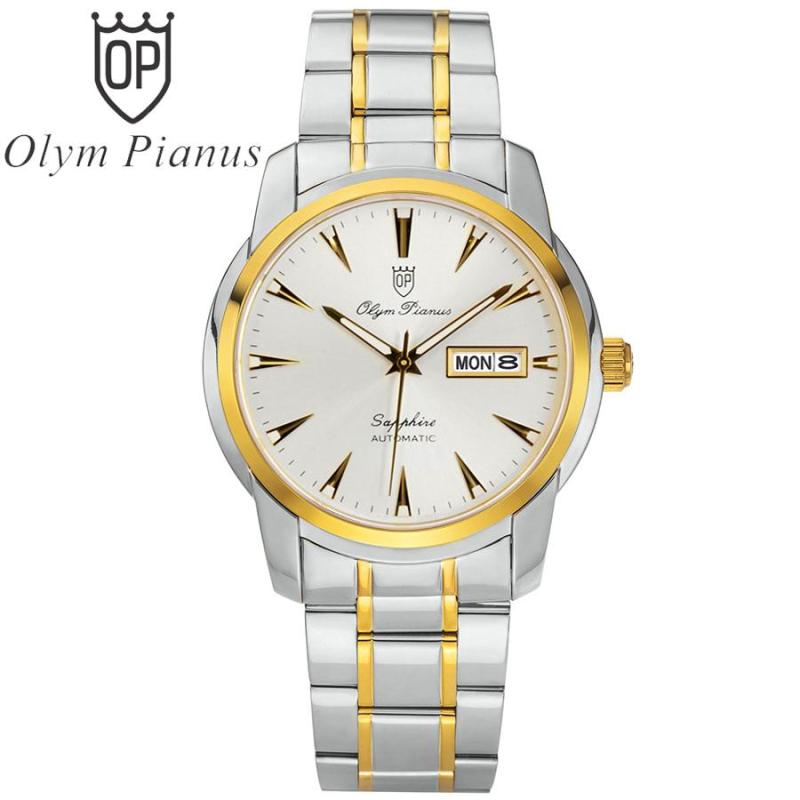 Đồng hồ nam mặt kính sapphire Olym Pianus OP990-05AMSK trắng bán chạy