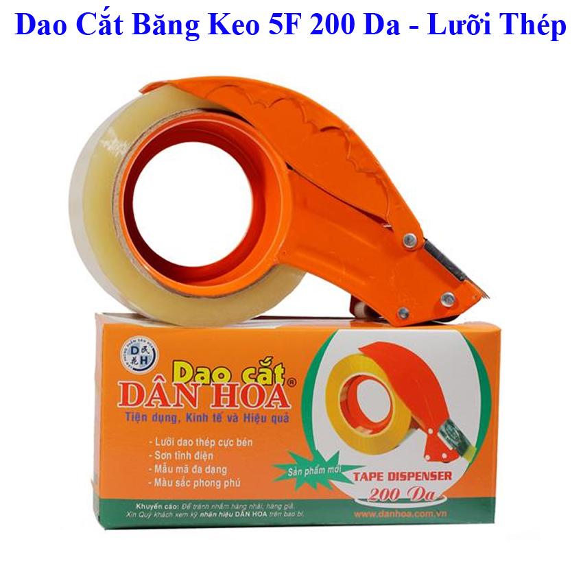 Dụng cụ cắt dán băng keo 200 Yard (Da) Dân Hoa 5cm - lưỡi bằng thép