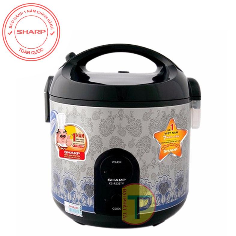 Nồi cơm điện in họa tiết sharp ks- r23stv 2.2 lít