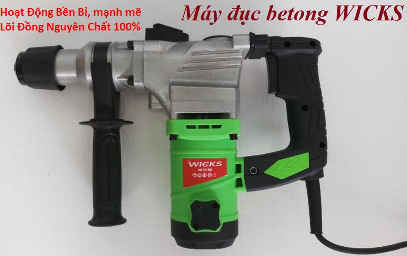 Mua ngay Máy Khoan Bê Tông Chắc Chắn Giá Tốt|Máy Khoan Đục Bê Tông WICKS 1.500W