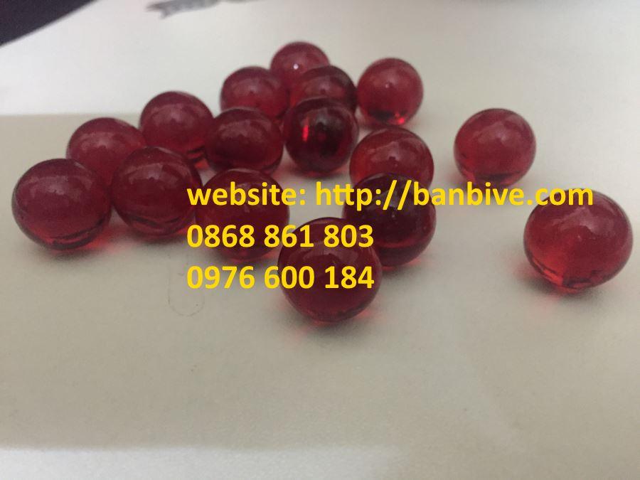 Bi ve - bộ Bộ 10 viên bi màu đỏ rất đẹp
