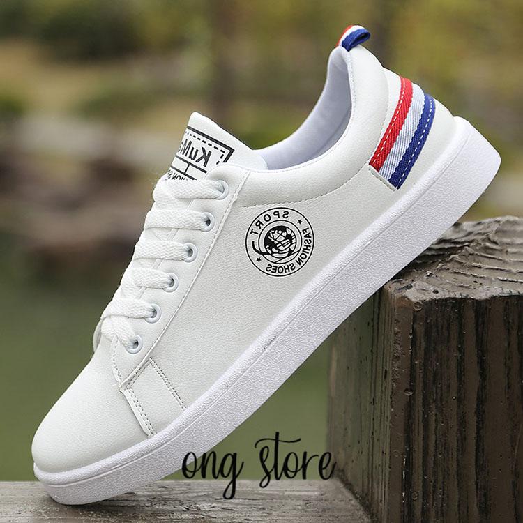 Giày thể thao trắng gót sọc (có cả size nam nữ)