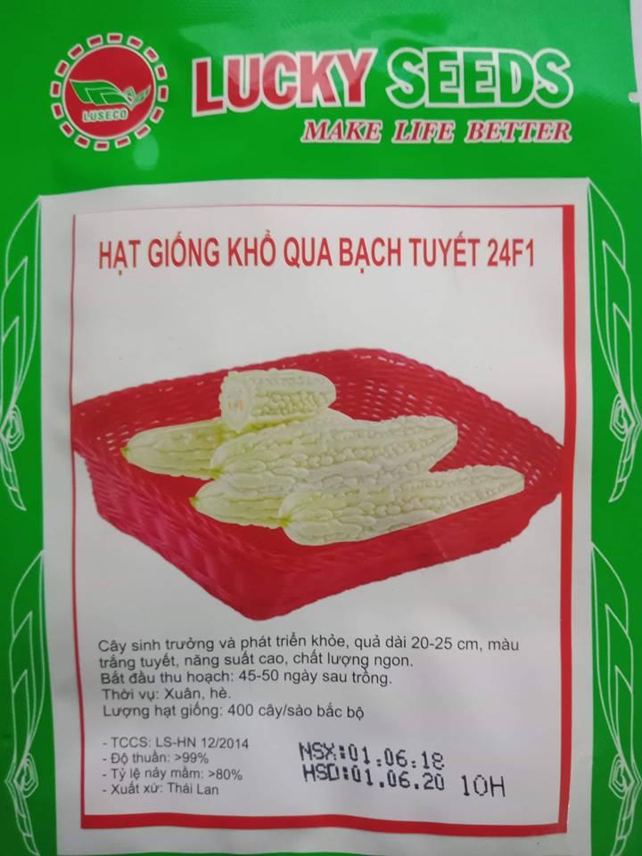 Hạt giống khổ qua bạch tuyết f1- 10 hạt