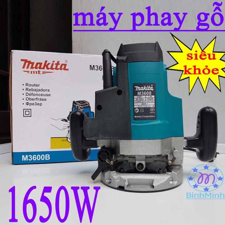 máy soi mộng gỗ makita M3600B 1650W - máy soi mộng makita 1650W - máy phay gỗ
