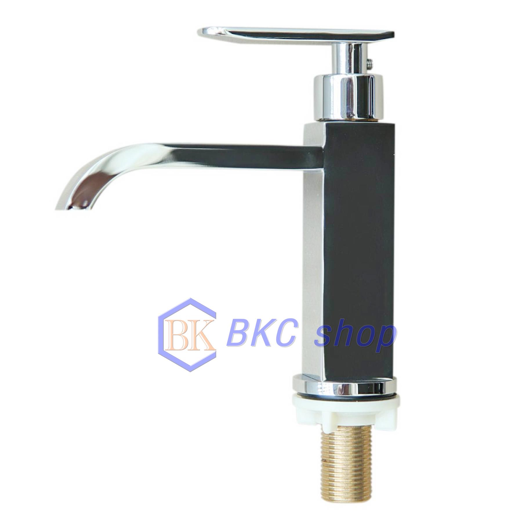 Vòi lavabo lạnh vuông 1 tấc sanji ld03
