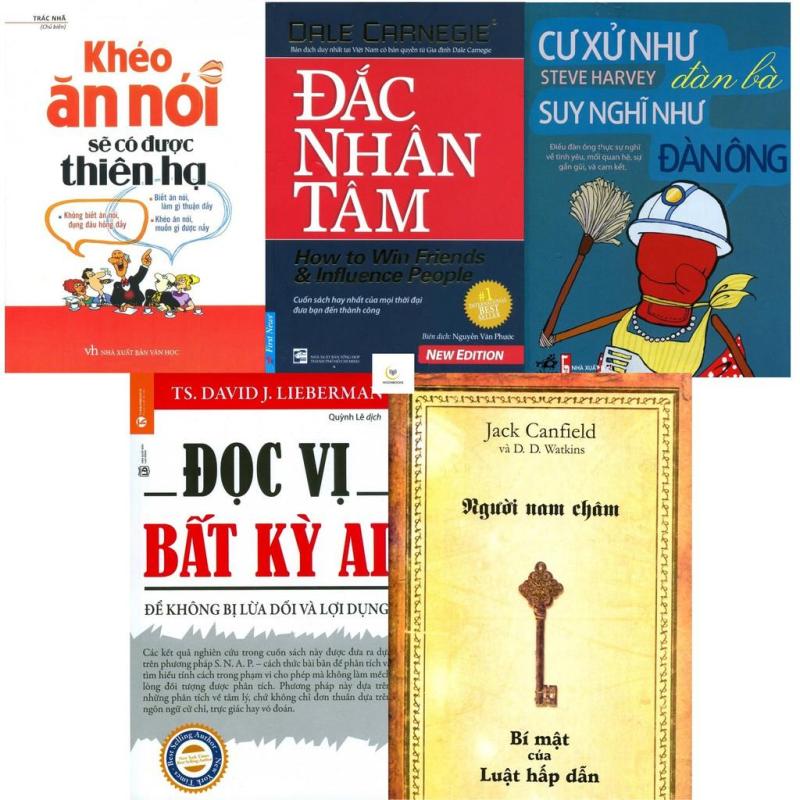 Mua Combo Sách Khéo Ăn Nói, Đắc Nhân Tâm, Cư Xử Như Đàn Bà, Đọc Vị Bất Kỳ Ai, Người Nam Châm