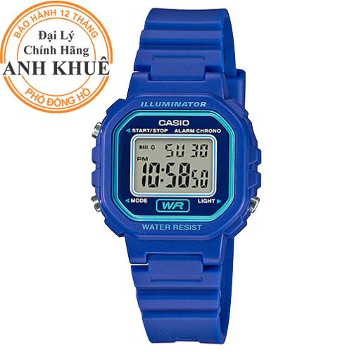 Đồng hồ nữ dây nhựa casio anh khuê la-20wh-2adf