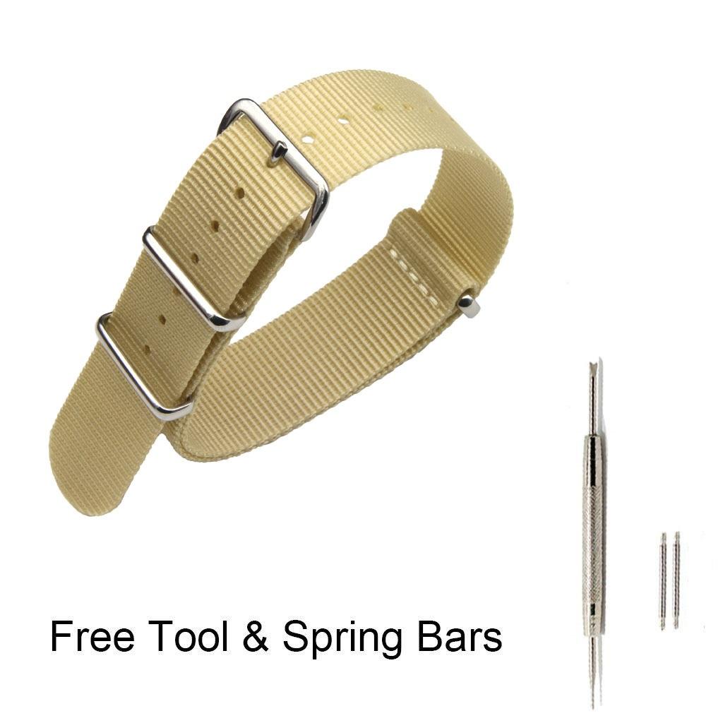 [HCM]Dây vải NATO cao cấp cho đồng hồ - SIZE 22mm + Tặng kèm 1 cây thay dây và bộ chốt - Tiktakus