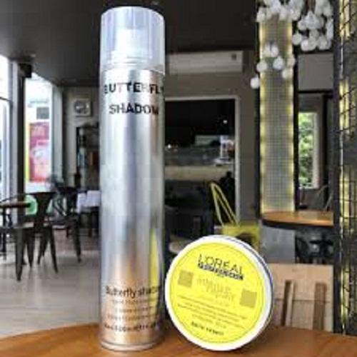 Combo Sáp Vuốt Tóc Loréal + Gôm Xịt Tóc Butterfly Shadow 320ml