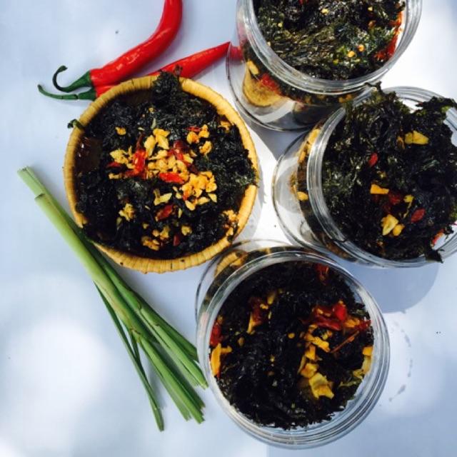 Rong biển cháy tỏi túi zip 100g