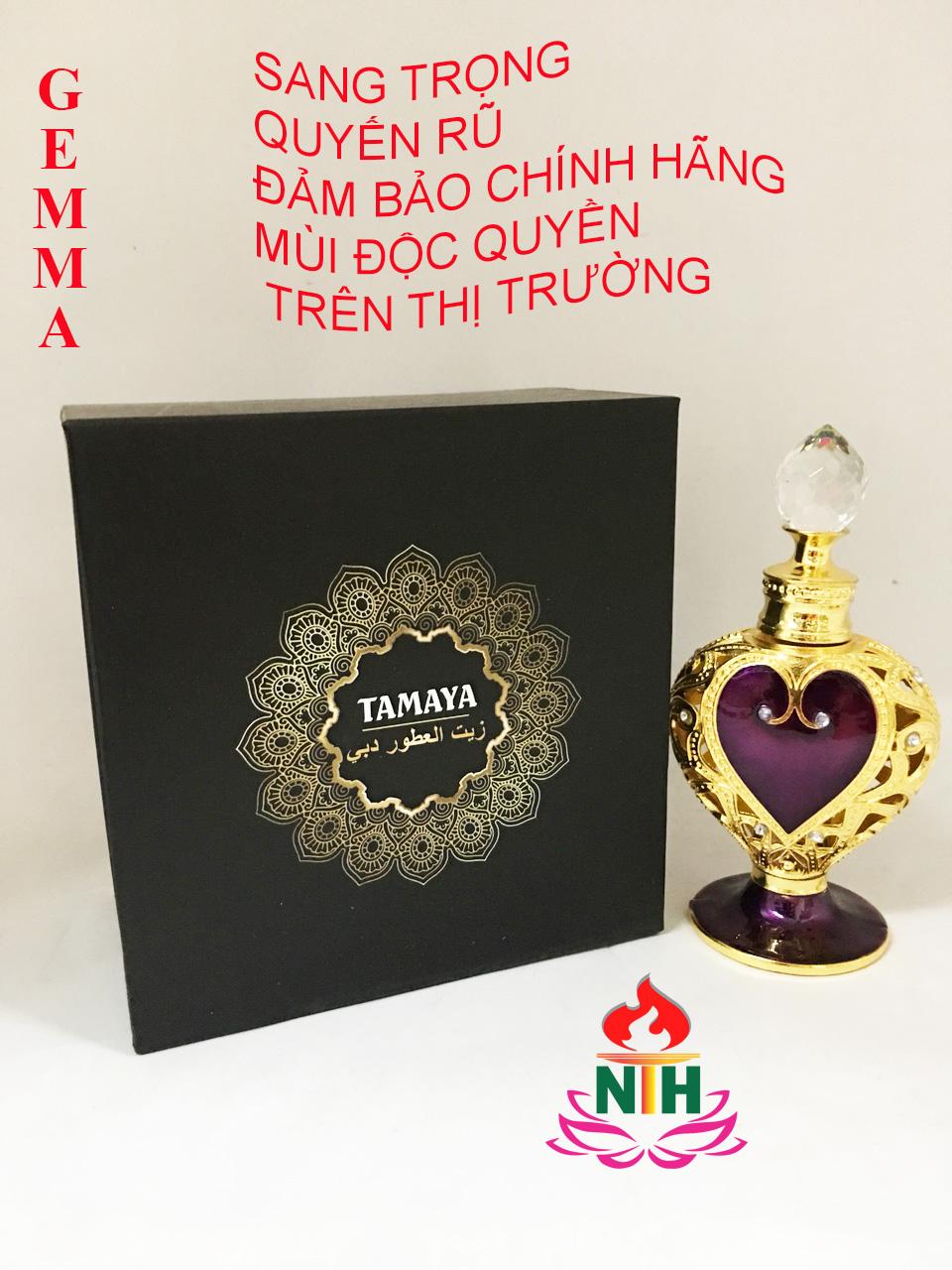 NƯỚC HOA TINH DẦU MÙI GEMMA (full hộp)- MẪU TIM RUBY ( màu ngẫu nhiên)