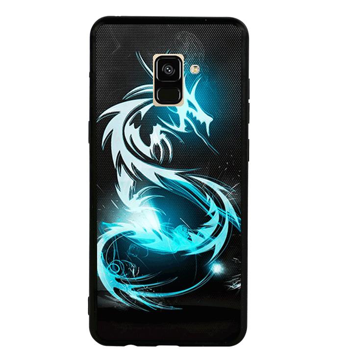 [HCM]Ốp lưng điện thoại Samsung Galaxy A8 2018 Plus - viền TPU Dẻo - 02019 0245 DRAGON01