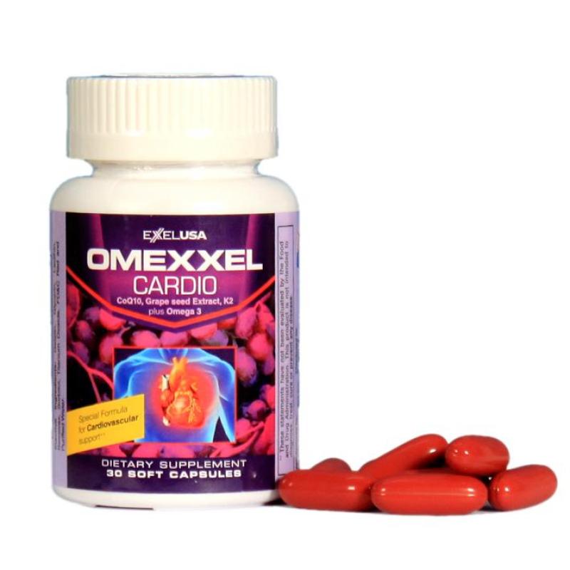 Viên Uống Hỗ Trợ Tim Mạch Omexxel Cardio (Lọ 30 Viên) - Xuất Xứ Mỹ nhập khẩu