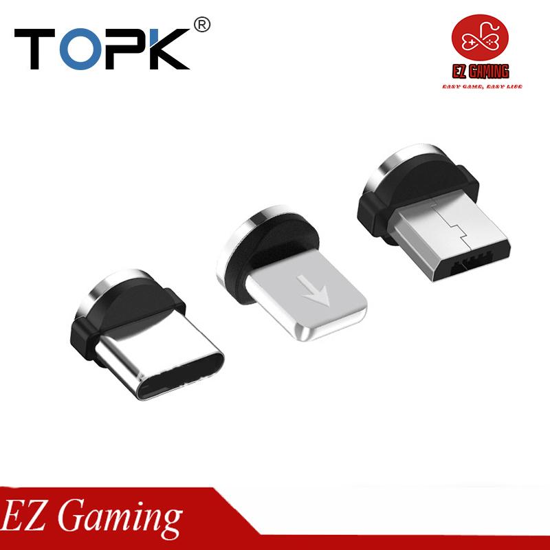 [HCM]1 Đầu cáp sạc nam châm dùng cho cáp TOPK (chọn 1 trong lightning type C micro USB)