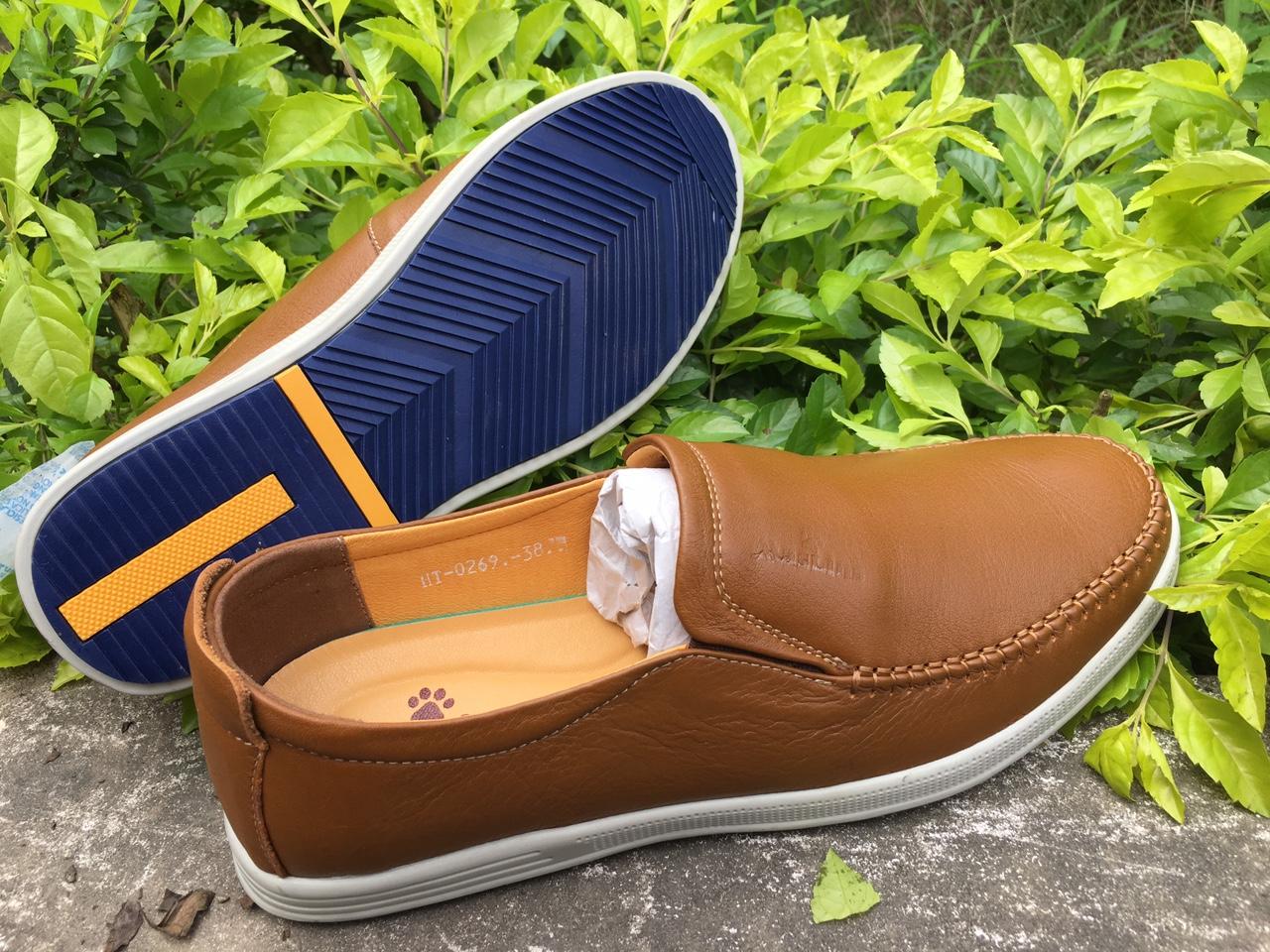 Giầy lười nam da cao cấp da bò 100%