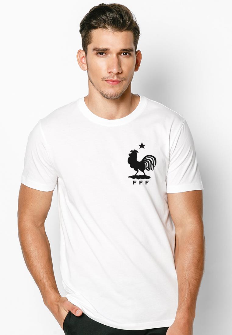 Áo thun nam nữ form rộng logo đội pháp world cup 2018