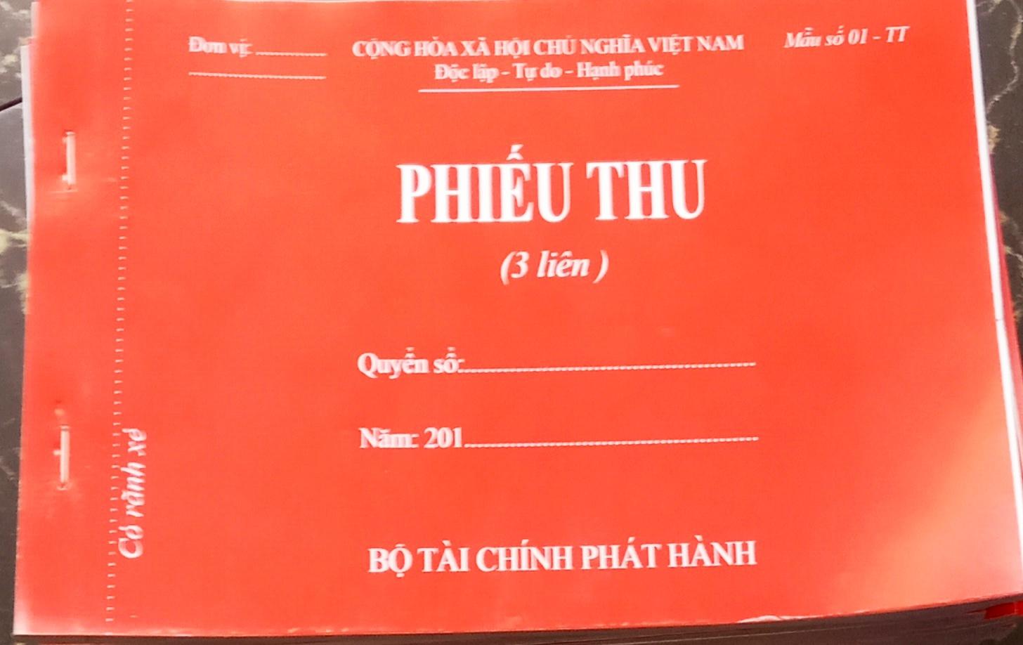 10 quyển phiếu thu 3 liên