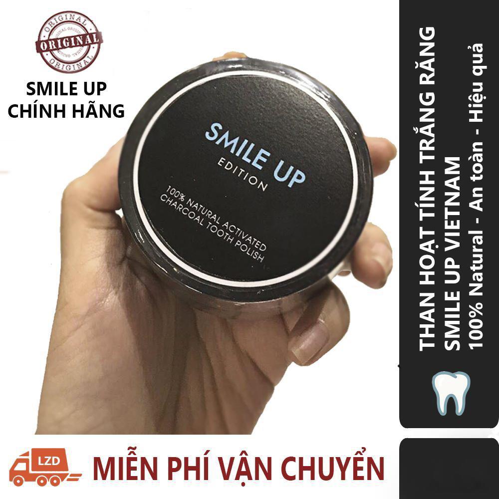 Than hoạt tính trắng răng smile up