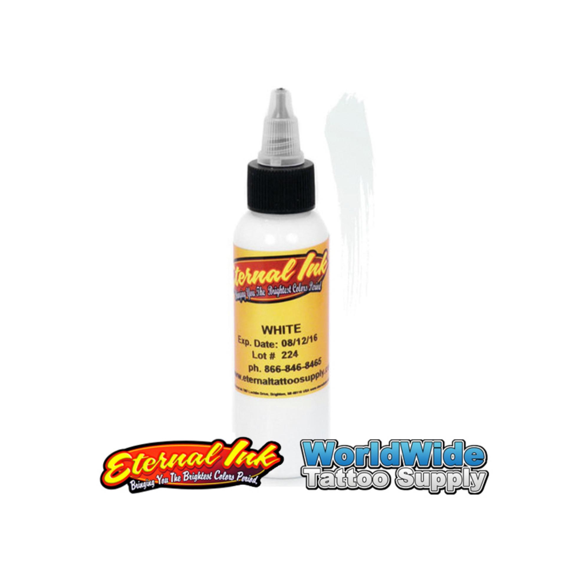 Mực xăm Eternal Tattoo Ink White 15ml cho máy xăm, kim xăm (Needles)