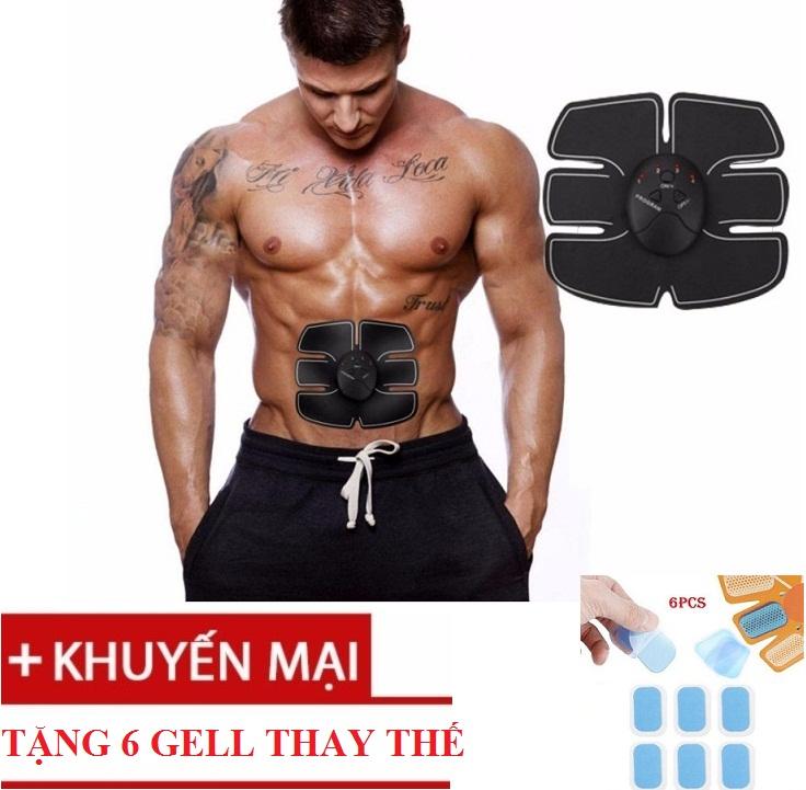 MÁY TẬP CƠ BỤNG 6 MÚI, TAN MỠ BỤNG + Tặng 6 miếng gel thay thế