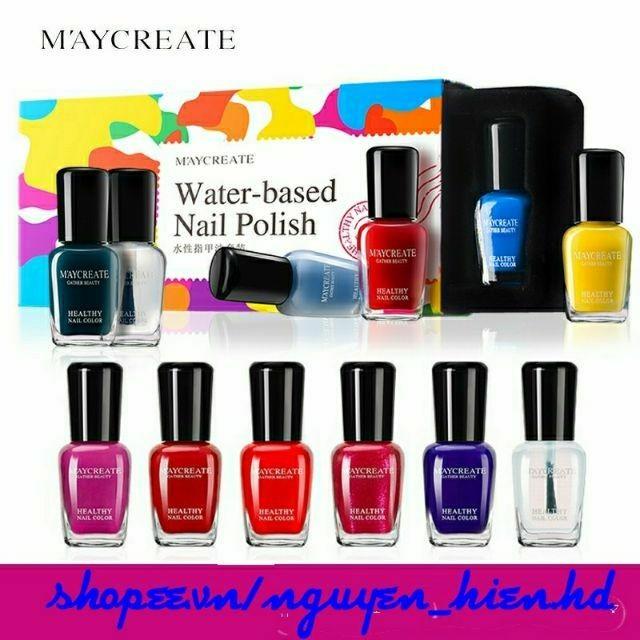 Set 6 lọ sơn móng tay Maycreate