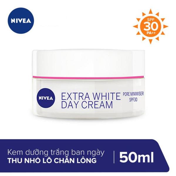 Kem Dưỡng Trắng Da và Thu Nhỏ Lỗ Chân Lông Ban Ngày Nivea Extra White Pore Minimiser Day Cream SPF30 50ml _ 86741 nhập khẩu