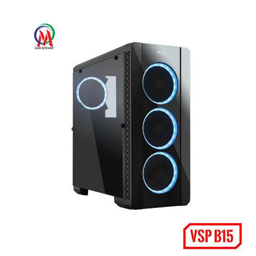Vỏ case máy tính vsp gaming chassis-b15-mặt gương-nắp hông trong suốt