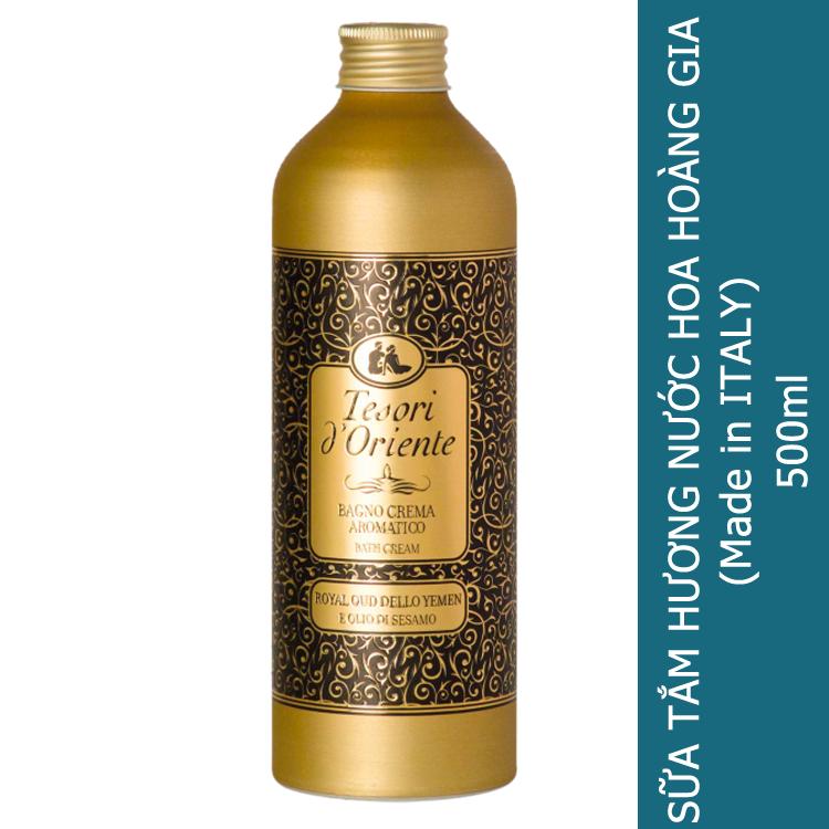 Sữa tắm nước hoa cao cấpTesori D' Oriente Royal Hoàng Gia 500ml 3 tầng hương thơm huyền ảo, đầy bí ẩn được ưa chuộng ở ITALY
