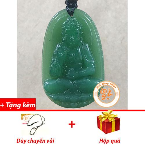 Mặt dây chuyền phật bản mệnh a di đà cẩm thạch xanh