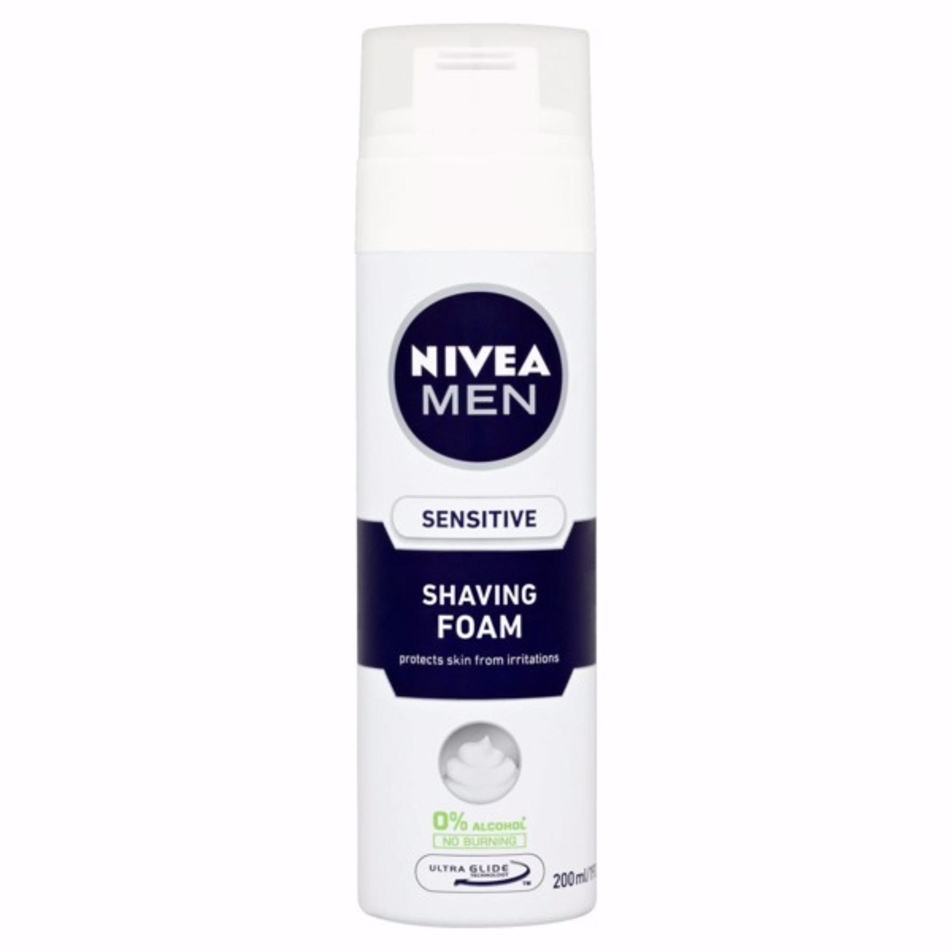 Kem cạo râu dạng bọt Nivea Men Nhật Bản 200ml