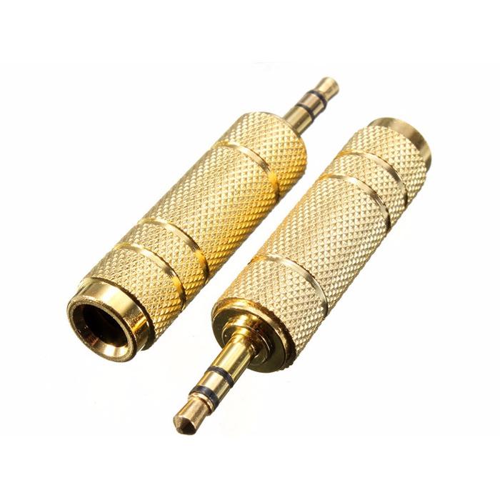 Jack Audio Chuyển đổi rắc loa từ chuẩn 6.5(dùng cho đầu đĩa, amply) sang chuẩn 3.5 (dùng cho máy tính).. - INZEC