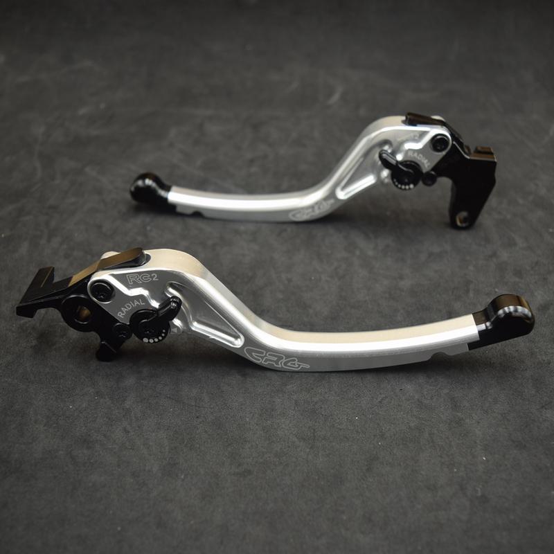 CẶP CRG RC2 nhôm nguyên khối CNC cho EXCITER ( MÀU BẠC )