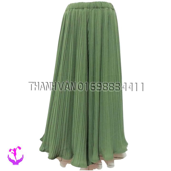 Quần lửng ống rộng xếp ly Quảng Châu