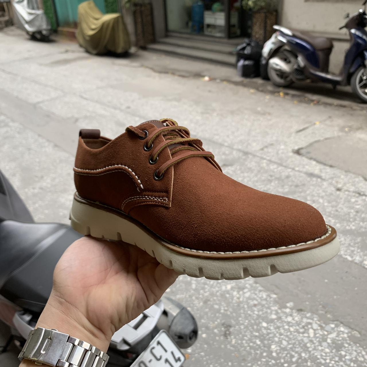 Giày Nam Da Bò Lộn Dr. Tặng ví nam + tất khử mùi cao cấp (2H - 36)