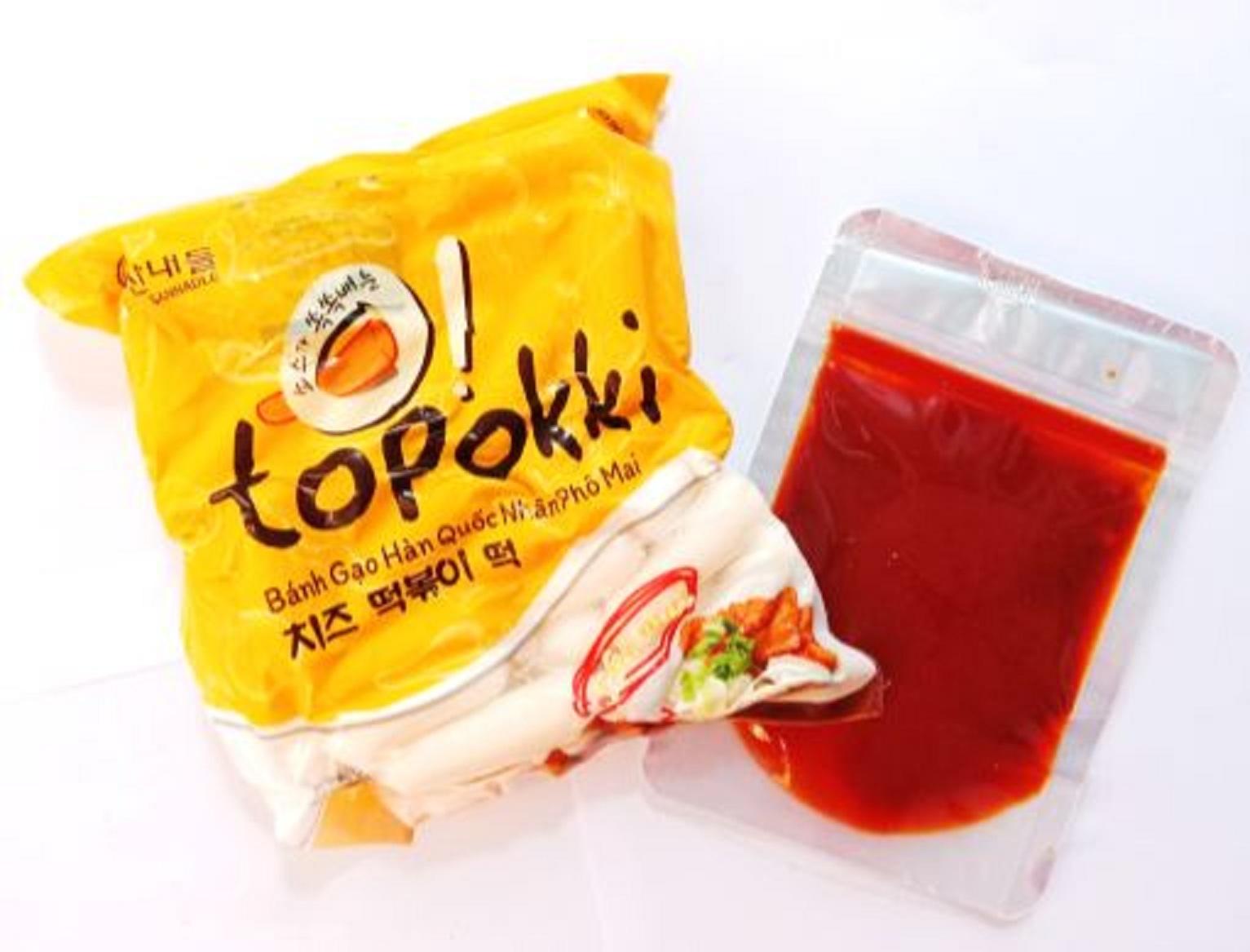 500g bánh gạo nhân phô mai kèm 100g sốt