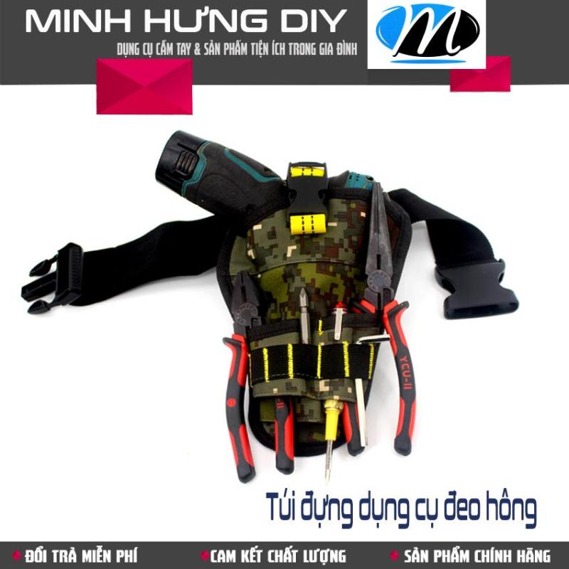 Bảng giá Đai đeo thắt lưng dắt đồ nghề Minh Hưng cho thợ sửa chữa điện, nước, điều hòa, camera (Màu Camo)