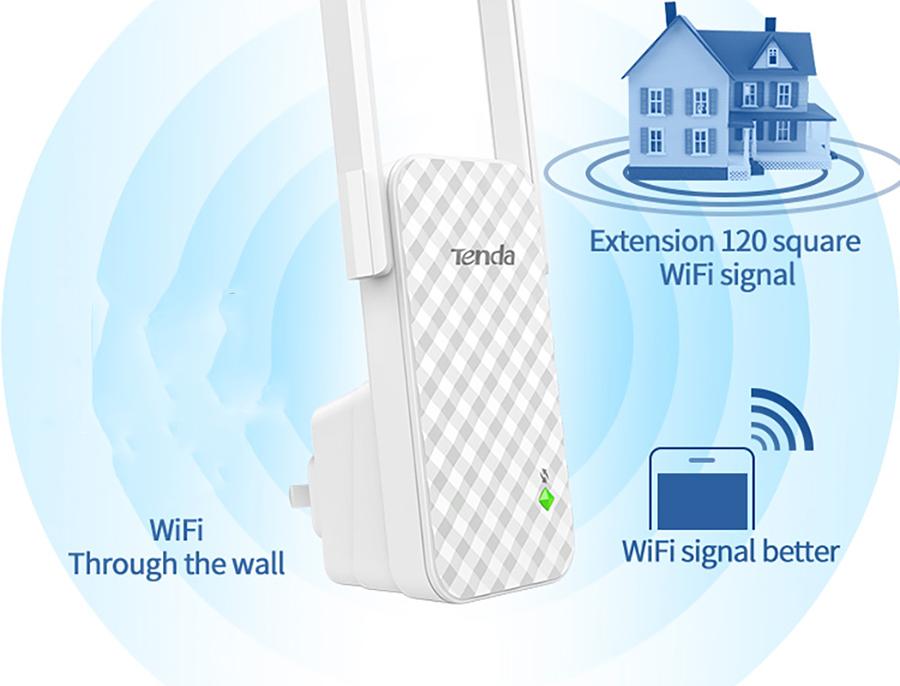 Cục hút wifi, Thiet bi kich song dien thoai, Bộ mở rộng sóng wifi Tenda A9 2018 - kích mạnh sóng wifi tối đa
