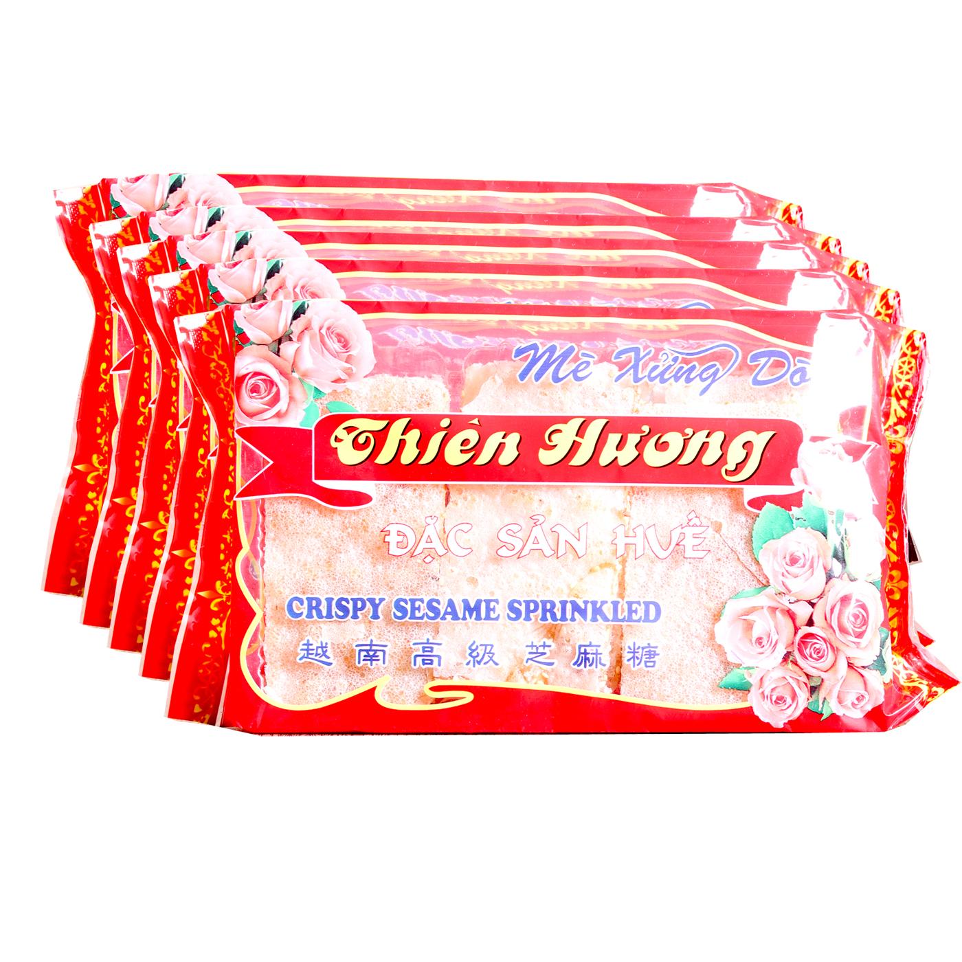 Combo 5 gói mè xửng giòn (dòn) Thiên Hương Huế 160g