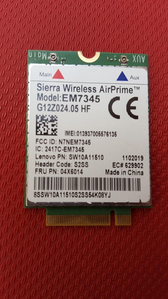 4g Wwan Card Lenovo ThinkPad Em7345 4g Lte (Fru Pn: 04X6014) for Lenovo ThinkPad X240, X250, T440, T450S Laptops Giá 550,000 Đồng*Miễn phí vận chuyển