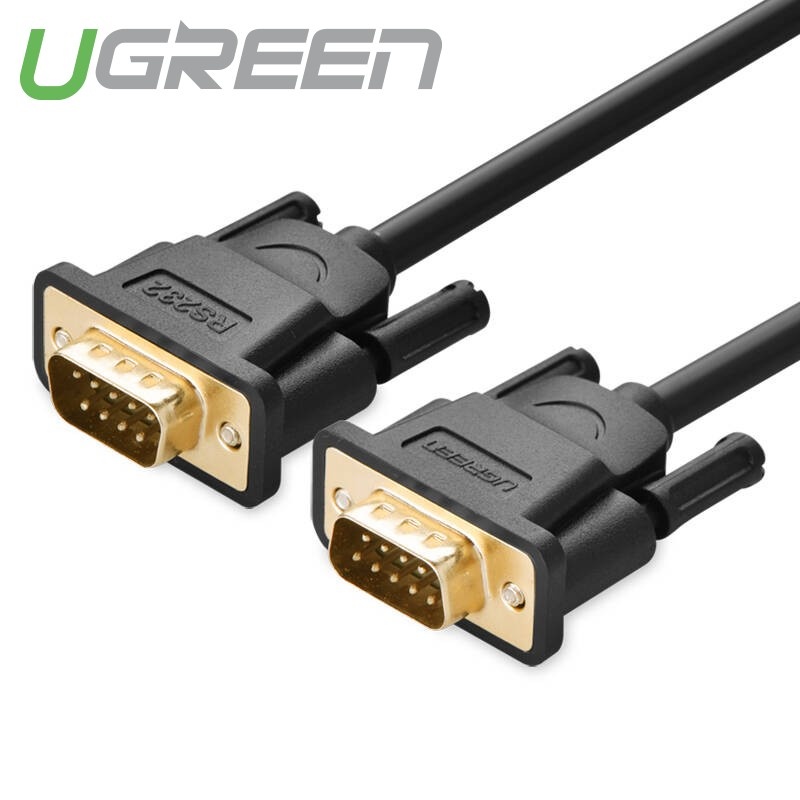 Dây cáp COM RS-232 đực sang đực dài 2-5M UGREEN DB101 Dây cáp COM RS-232 đực sang đực dài 2-5M UGREEN DB101