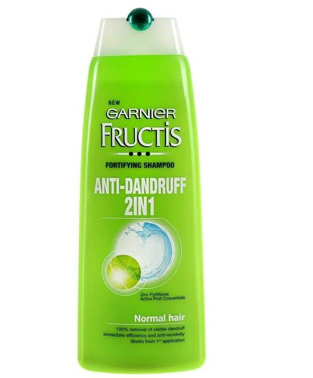 Dầu gội xả sạch gàu Garnier Fructis 2in1 Anti-Dandruff dành cho da thường 400ml - Đức