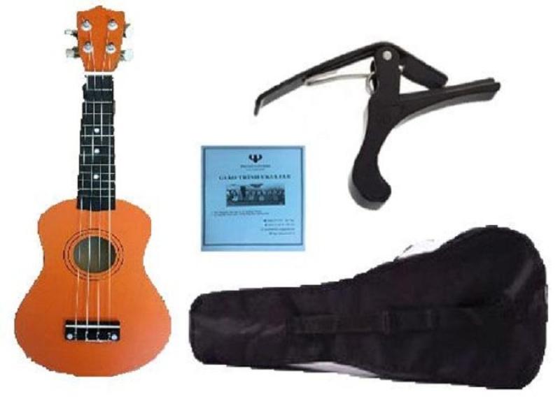 Miễn học phí khi mua đàn ukulele soprano tặng kèm bao vải đựng đàn + capo