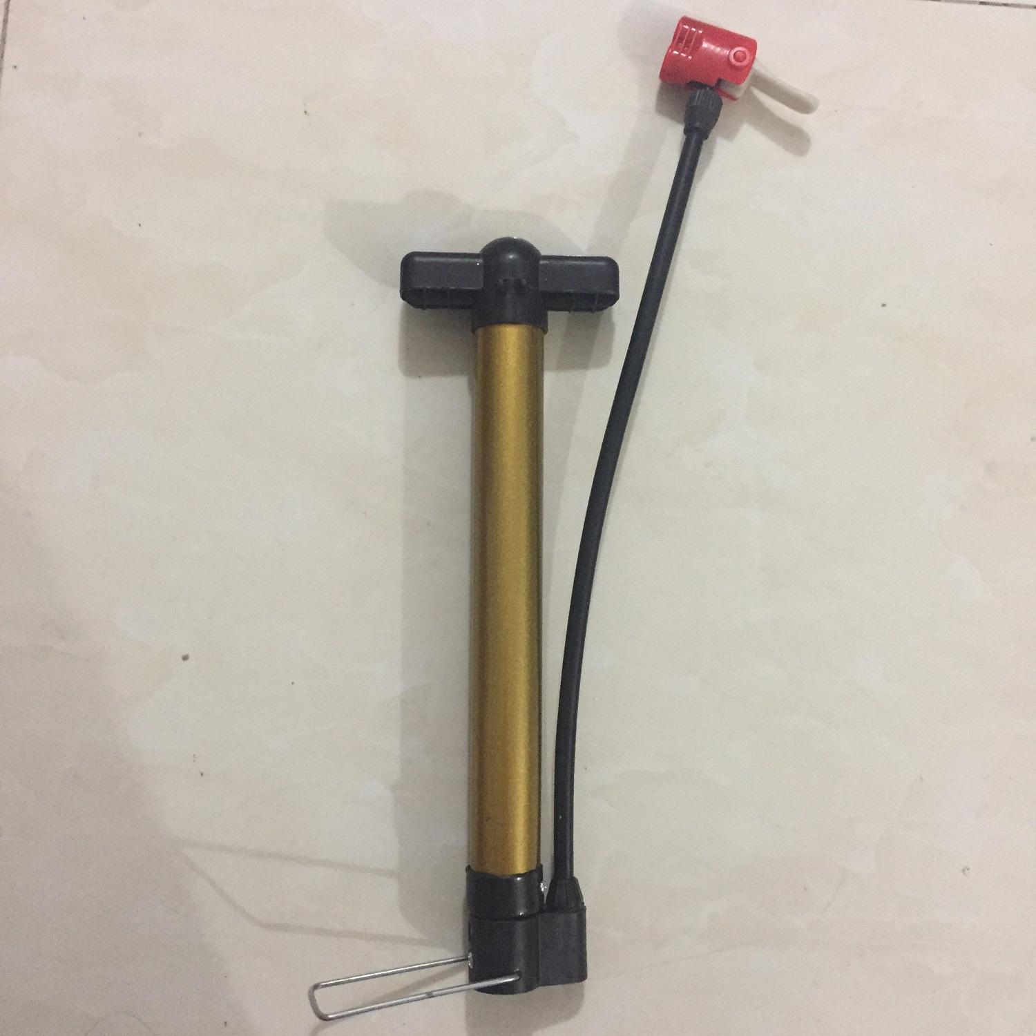 Bơm tay mini cho xe máy, xe đạp (van to van nhỏ đều được) loại ống thép sơn tĩnh điện