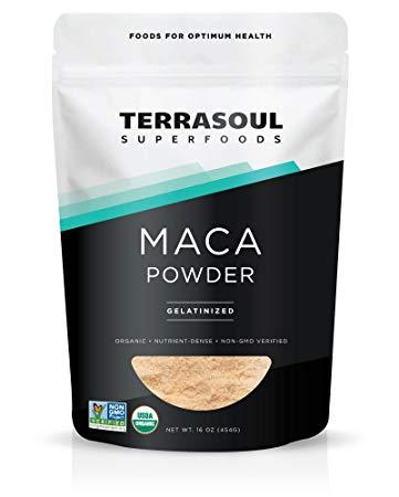 Bột nhân sâm Maca Peru hữu cơ Terrasoul 454g