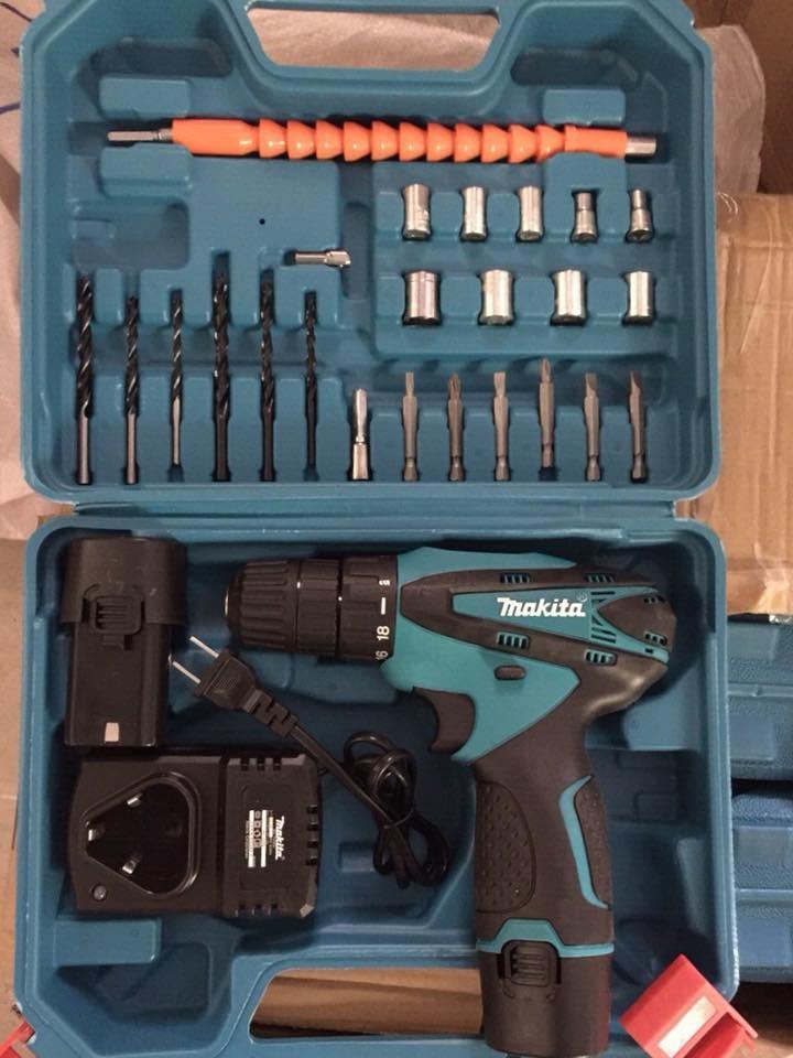 Máy khoan -vặn vít chạy pin 12v makita
