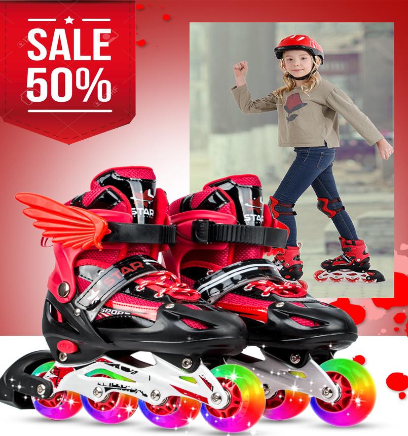 Giá bán Bán Giày Patin Giá Rẻ, Giày Patin Trẻ Em Chống Trẹo Chân K53, Kèm Đồ Bảo Hộ Full Set, Mũ Bảo Hiểm, Bảo Hành 1 Đổi 1 Trong 12 Tháng Mã 717