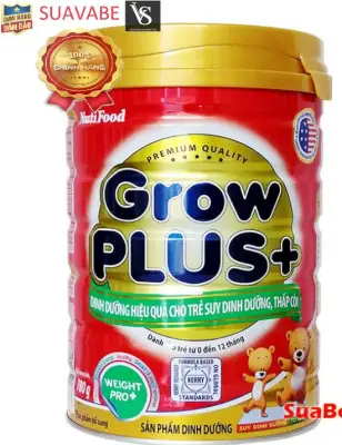 Sữa Nutifood Grow Plus + 350g/780g (trẻ dưới 1 tuổi suy dinh dưỡng thấp còi)