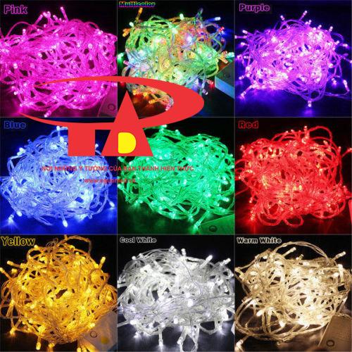 Combo (10 Dây Đèn Led Chớp 5m, Loại Tốt) Đèn Led Trang Trí Noel - Đèn Led Trang Trí Cây Thông, Dùng Chiếu Sáng Quán Cà Phê, Nhà Hàng, Khách Sạn, Khu Vui Chơi